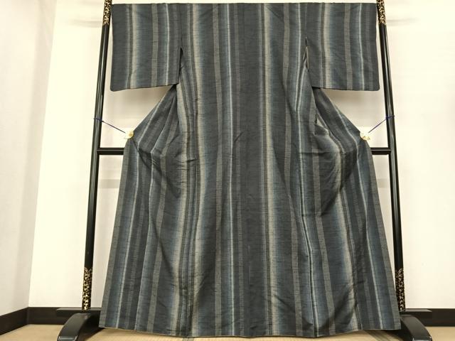 平和屋着物●上質な紬　間道　正絹　逸品　AABF0438fy
