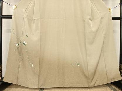 平和屋着物●訪問着　友禅　枝花文　暈し染め　正絹　逸品　未使用　AABF0440fy