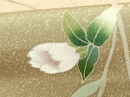 平和屋着物●訪問着　友禅　枝花文　暈し染め　正絹　逸品　未使用　AABF0440fy