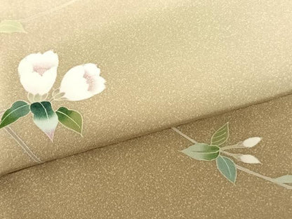 平和屋着物●訪問着　友禅　枝花文　暈し染め　正絹　逸品　未使用　AABF0440fy