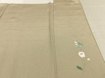 平和屋着物●訪問着　友禅　枝花文　暈し染め　正絹　逸品　未使用　AABF0440fy