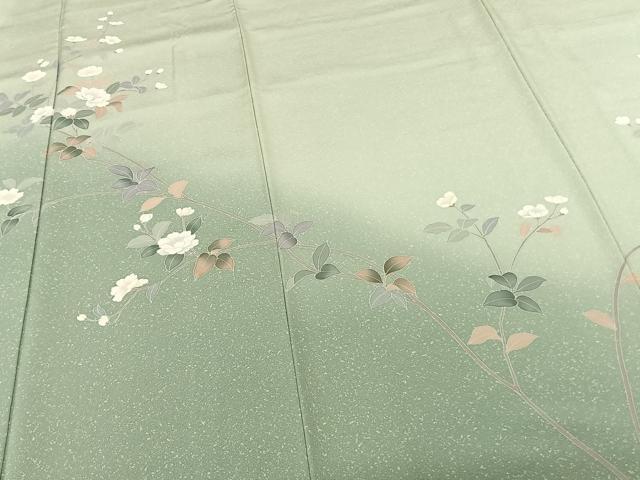 平和屋着物○訪問着 友禅 作家物 枝花文 暈し染め 正絹