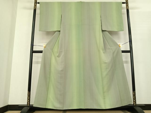 平和屋着物●上質な小紋　間道　正絹　逸品　AABF0451fy