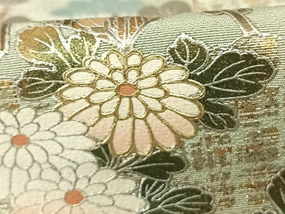 平和屋着物●訪問着　風景花文　暈し染め　金銀彩　さが美扱い　正絹　逸品　AABF0452fy