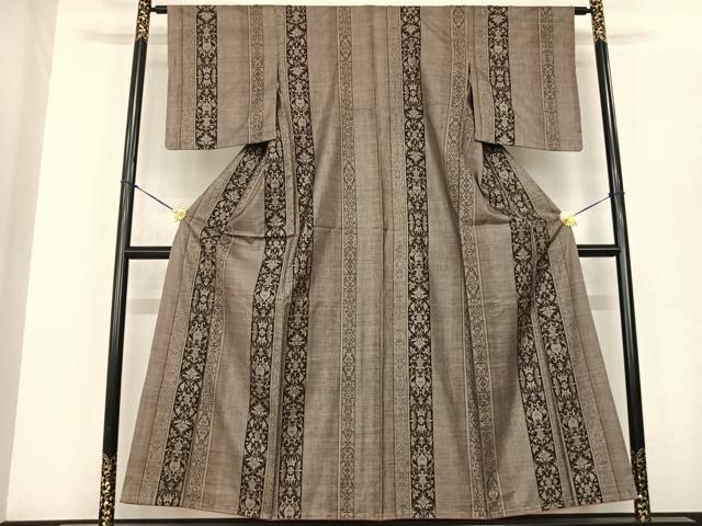 平和屋着物●本場大島紬　カタス9マルキ　吉祥花間道　正絹　逸品　AABF0453fy
