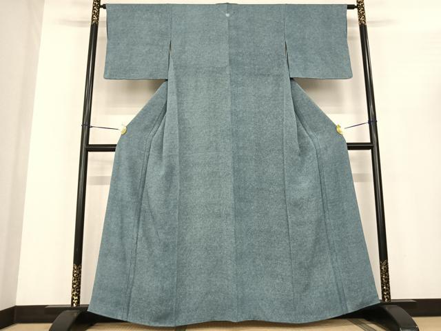 平和屋着物●安達一貫　江戸小紋　鮫小紋柄　正絹　逸品　AABF0461fy