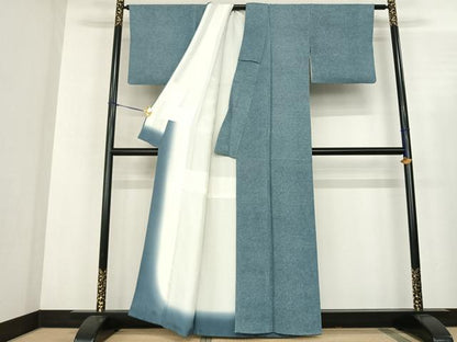 平和屋着物●安達一貫　江戸小紋　鮫小紋柄　正絹　逸品　AABF0461fy