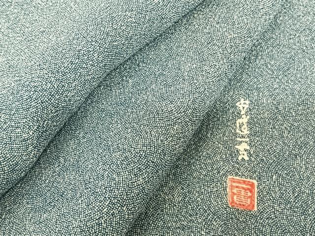 平和屋着物●安達一貫　江戸小紋　鮫小紋柄　正絹　逸品　AABF0461fy