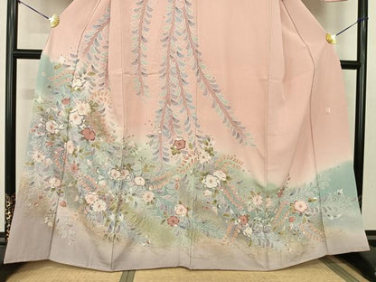 平和屋着物●訪問着 作家物 絞り 辻が花 暈し染め 金彩 正絹 逸品 AABF0465fy