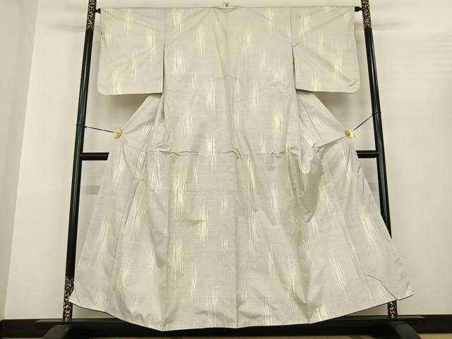 平和屋着物●本場大島紬 白大島 カタス7マルキ 霞文 正絹 逸品 AABF0471fy