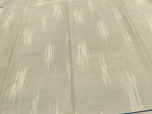 平和屋着物●本場大島紬 白大島 カタス7マルキ 霞文 正絹 逸品 AABF0471fy