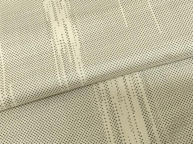 平和屋着物●本場大島紬 白大島 カタス7マルキ 霞文 正絹 逸品 AABF0471fy