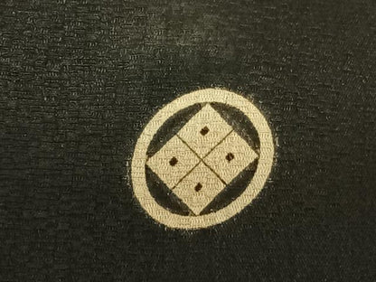 平和屋着物●アンティーク 大正ロマン 黒留袖 唐草文 金銀彩 正絹 逸品 AABF0473fy