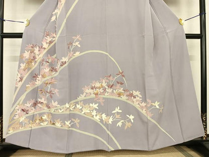 平和屋着物●訪問着 友禅 枝花文 金彩 正絹 逸品 AABF0477fy