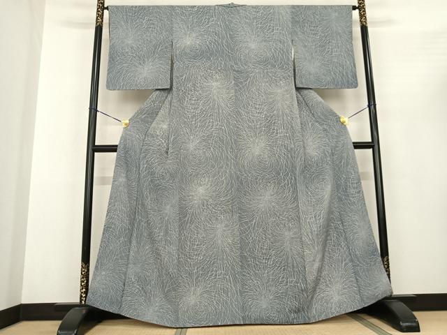 平和屋着物●江戸小紋 乱菊 正絹 逸品 AABF0478fy
