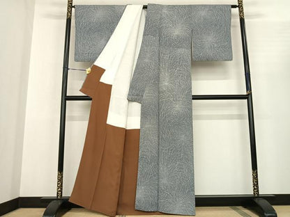 平和屋着物●江戸小紋 乱菊 正絹 逸品 AABF0478fy