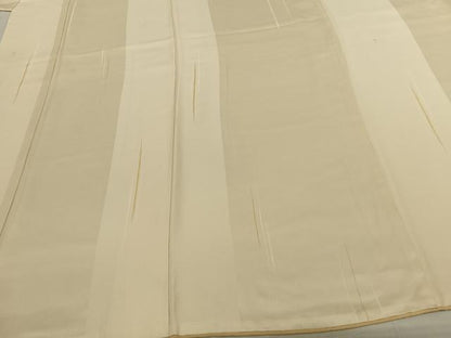 平和屋着物●上質な小紋 縞 ロング丈 正絹 逸品 AABF0479fy