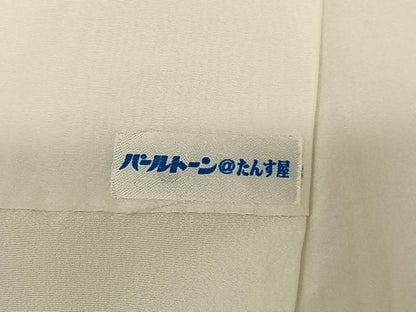 平和屋着物●上質な小紋 縞 ロング丈 正絹 逸品 AABF0479fy