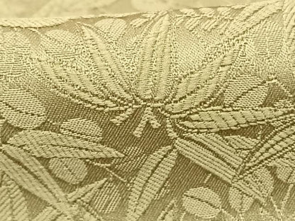 平和屋着物●上質な色無地 草葉地紋 蒸栗色 さが美扱い 正絹 逸品 未使用 AABF0483fy