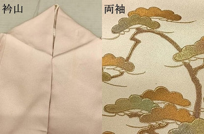平和屋着物●金彩友禅 卓越技能者・名工・和田光正 訪問着 陶器花文 暈し染め 金銀彩 正絹 逸品 AABF0484fy