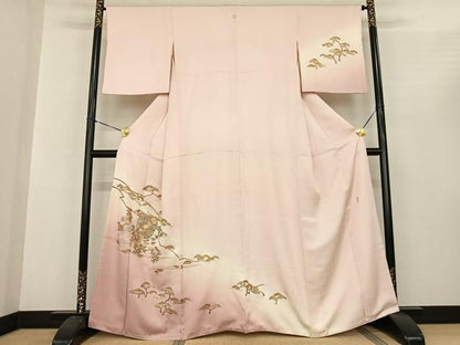 平和屋着物●金彩友禅 卓越技能者・名工・和田光正 訪問着 陶器花文 暈し染め 金銀彩 正絹 逸品 AABF0484fy