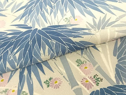 平和屋着物●本加賀友禅作家 毎田仁郎 色留袖 笹竹花文 正絹 逸品 AABF0490fy