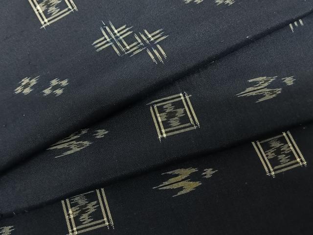 平和屋着物●本場琉球絣 紬 正絹 逸品 AABF0492fy