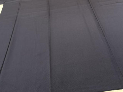 平和屋着物●京友禅 染清水 色無地 青褐色 ロング丈 正絹 逸品 AABF0494fy