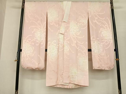 平和屋着物●振袖用長襦袢 袷 彩ぼかし 舞花文 正絹 逸品 AABF0501fy