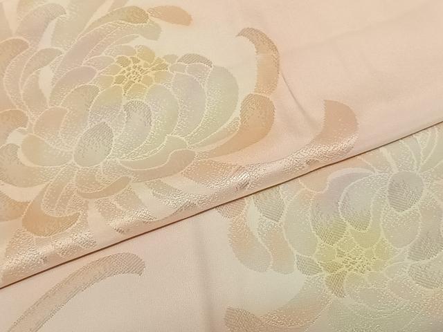 平和屋着物●振袖用長襦袢 袷 彩ぼかし 舞花文 正絹 逸品 AABF0501fy