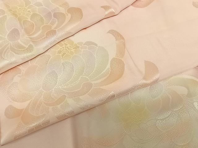 平和屋着物●振袖用長襦袢 袷 彩ぼかし 舞花文 正絹 逸品 AABF0501fy