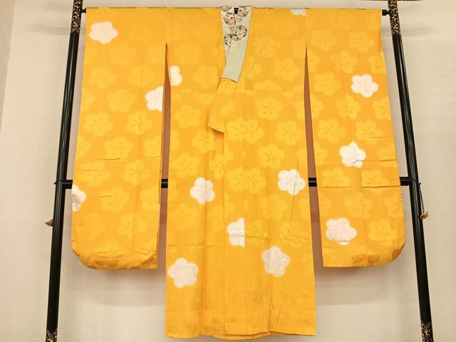平和屋着物●振袖用長襦袢 無双仕立て 舞花文 半衿刺繍 正絹 逸品 AABF0502fy
