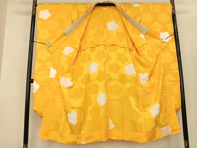 平和屋着物●振袖用長襦袢 無双仕立て 舞花文 半衿刺繍 正絹 逸品 AABF0502fy
