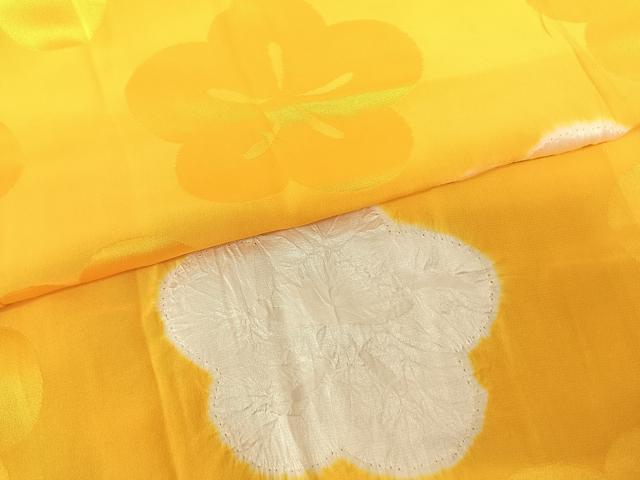 平和屋着物●振袖用長襦袢 無双仕立て 舞花文 半衿刺繍 正絹 逸品 AABF0502fy