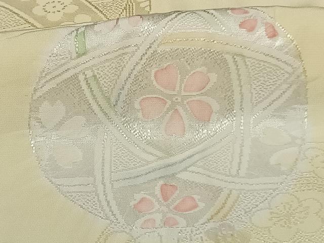 平和屋着物●振袖用長襦袢 無双仕立て 地紋起こし 毬 正絹 逸品 未使用 AABF0503fy