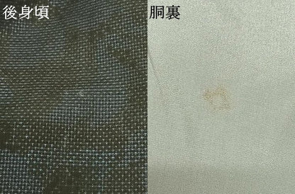 平和屋着物●本場大島紬 カタス7マルキ 草花文 正絹 逸品 AABF0504fy