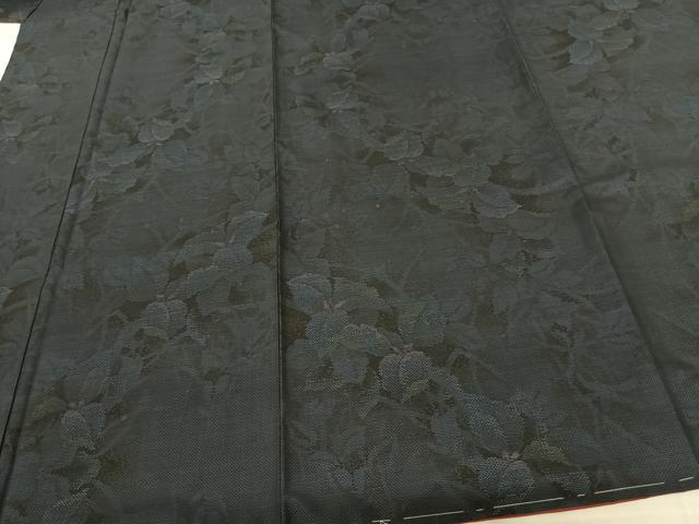 平和屋着物●本場大島紬 カタス7マルキ 草花文 正絹 逸品 AABF0504fy