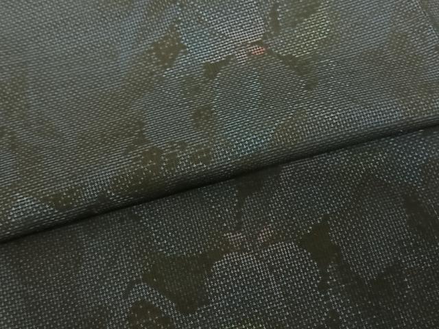 平和屋着物●本場大島紬 カタス7マルキ 草花文 正絹 逸品 AABF0504fy