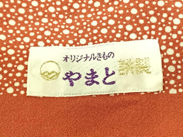 平和屋着物●江戸紅型 五味桂子 訪問着 花丸文 黒地 やまと誂製 正絹 逸品 AABF0505fy