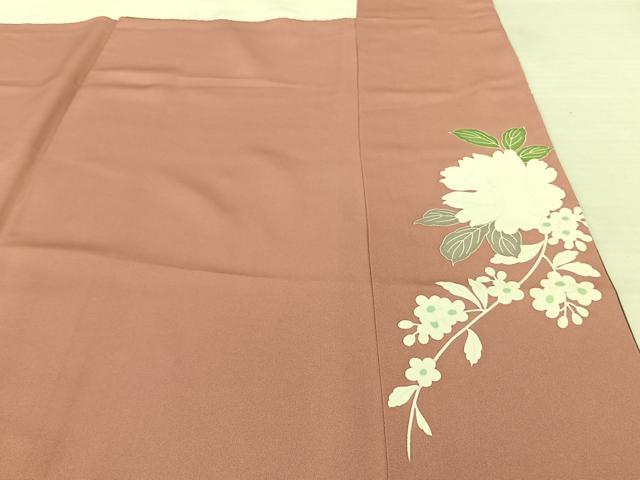 平和屋着物●訪問着 草花文 暈し染め 金彩 正絹 逸品 AABF0508fy