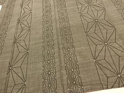 平和屋着物●本場大島紬 一元絣 麻の葉間道 正絹 逸品 AABF0509fy