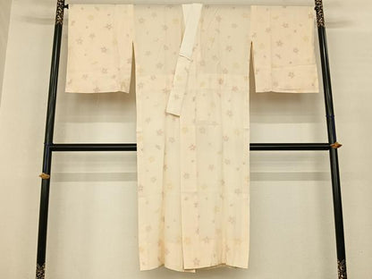 平和屋着物●長襦袢 無双仕立て 舞桜文 ますいわ屋扱い 正絹 逸品 AABF0510fy