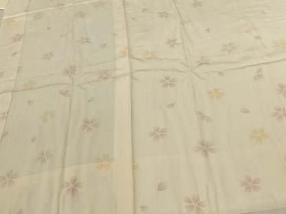 平和屋着物●長襦袢 無双仕立て 舞桜文 ますいわ屋扱い 正絹 逸品 AABF0510fy