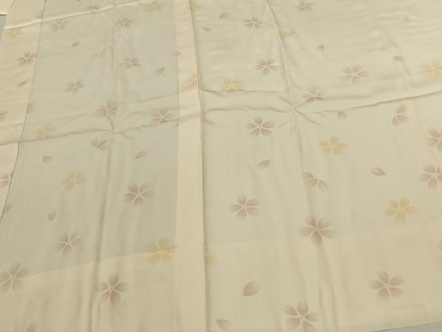 平和屋着物●長襦袢 無双仕立て 舞桜文 ますいわ屋扱い 正絹 逸品 AABF0510fy