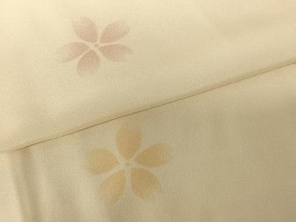 平和屋着物●長襦袢 無双仕立て 舞桜文 ますいわ屋扱い 正絹 逸品 AABF0510fy