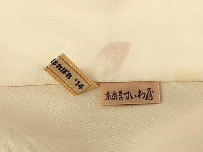 平和屋着物●長襦袢 無双仕立て 舞桜文 ますいわ屋扱い 正絹 逸品 AABF0510fy