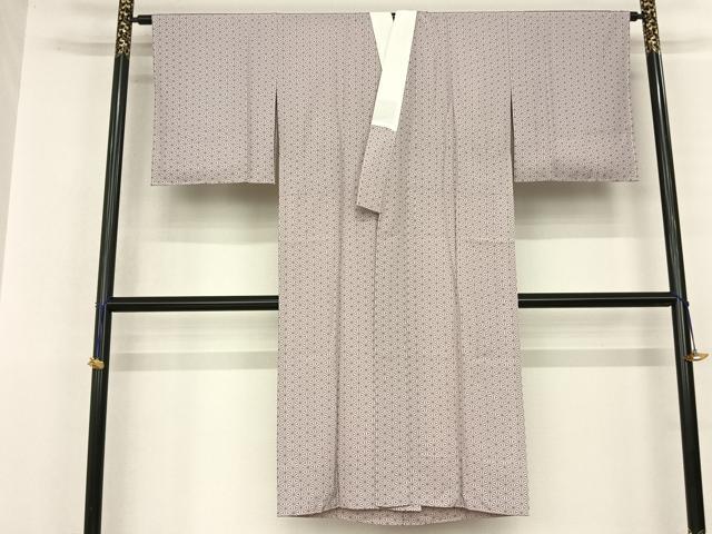 平和屋着物●長襦袢 無双仕立て 麻の葉文様 正絹 逸品 AABF0512fy