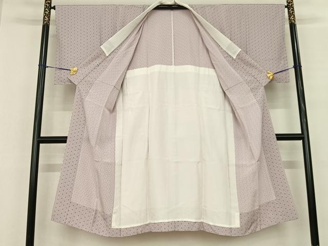 平和屋着物●長襦袢 無双仕立て 麻の葉文様 正絹 逸品 AABF0512fy