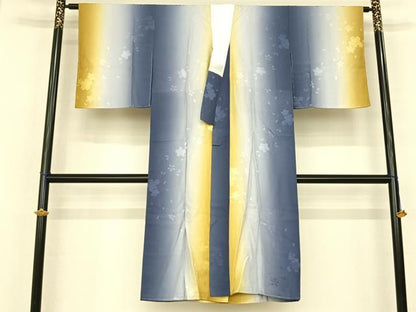平和屋着物●長襦袢 袷 舞桜地紋 正絹 逸品 未使用 AABF0513fy