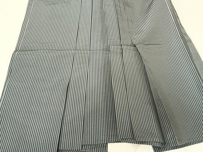 平和屋着物●男性　馬乗り袴　縞　正絹　逸品　AABF0520fy